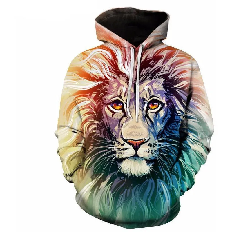 Unisex Ancient Lion Streetwear Hoodie