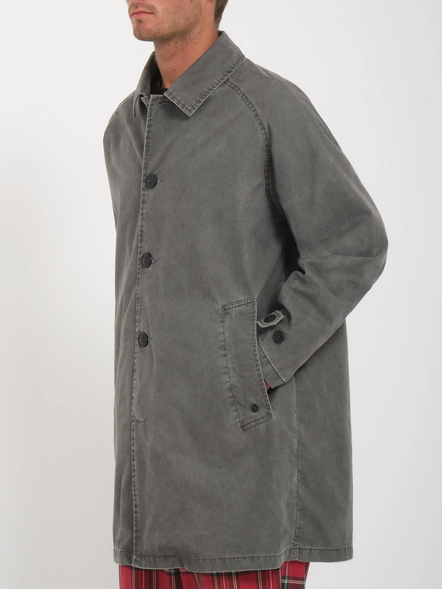 V Ent Noa Deane Trench Jacket - HEATHER GREY