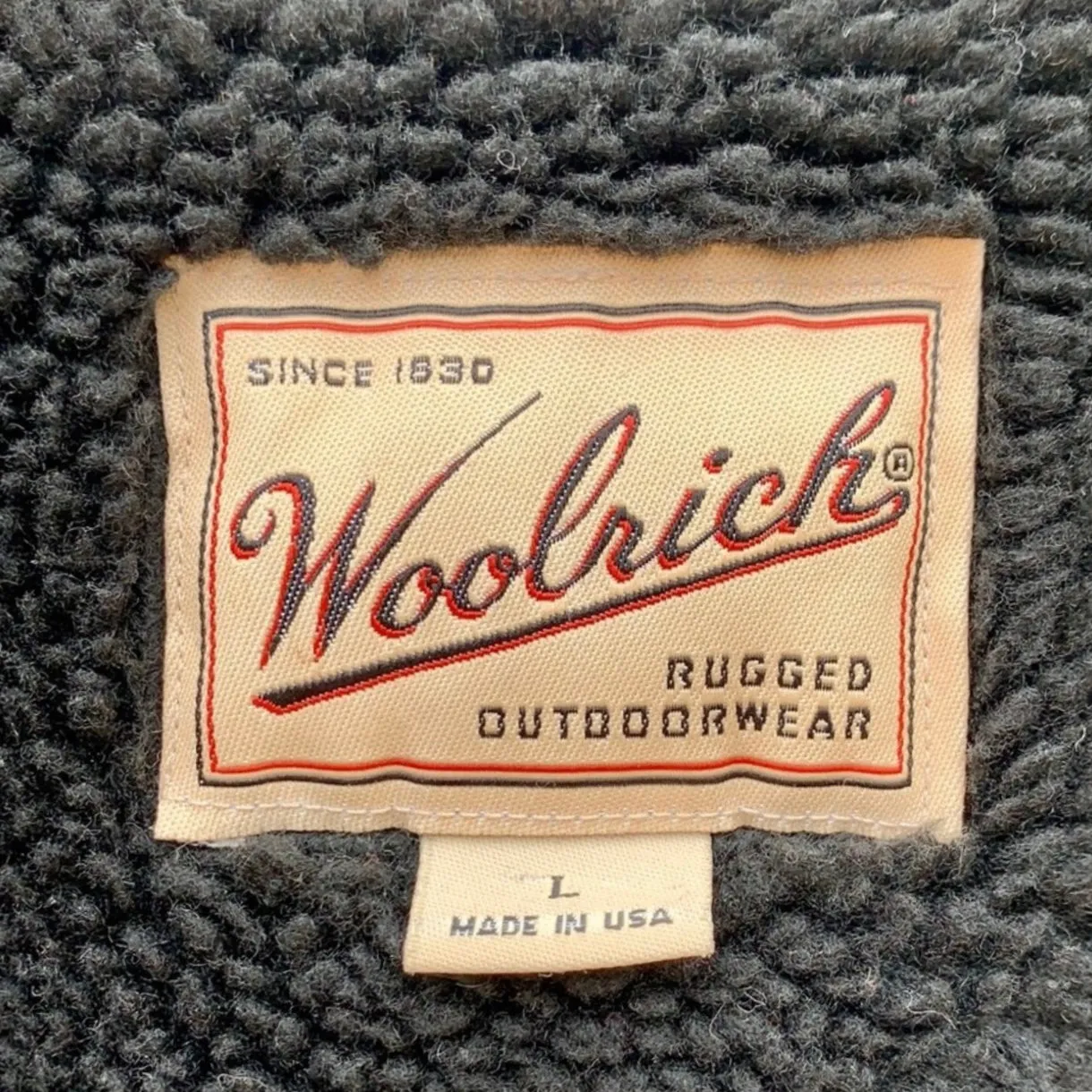 WOOLRICH Vintage Wool Fleece Lined Zippered Winter Coat Shirt Jacket Shacket